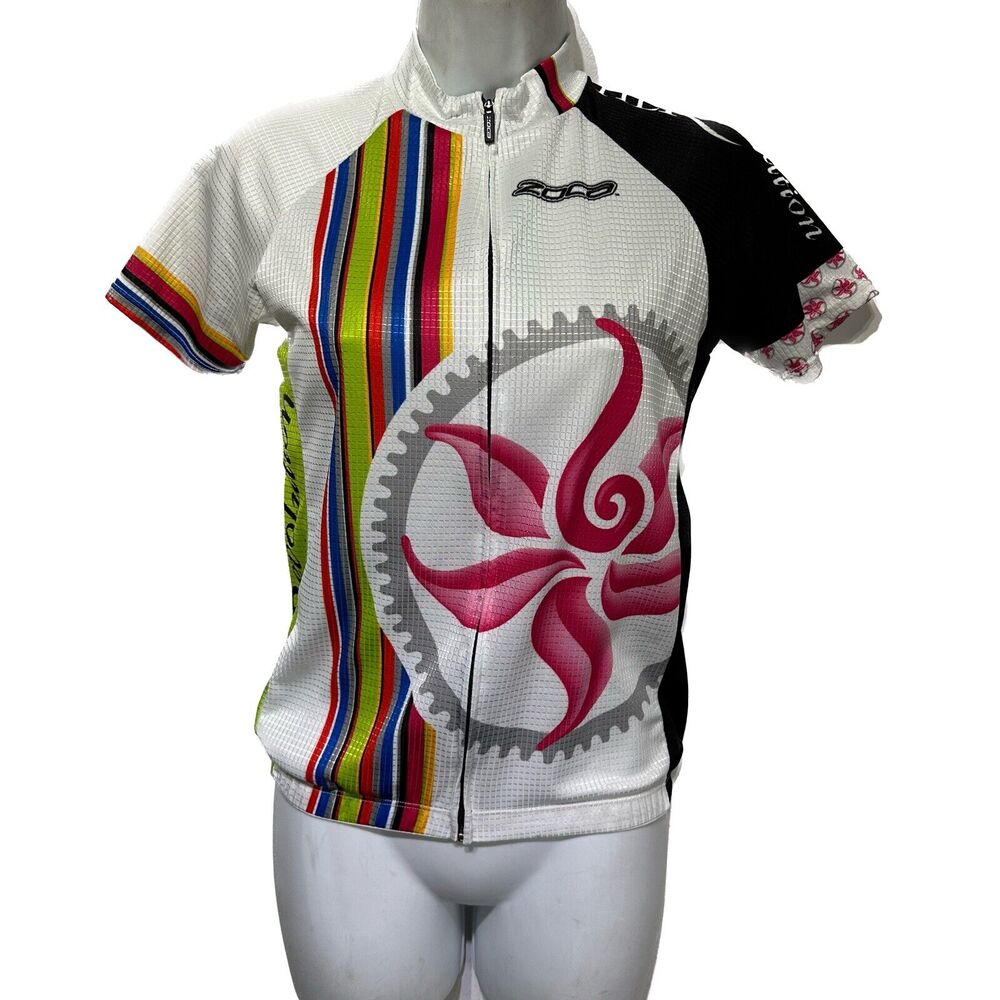 zoca gear her revolution Full Zip cycling jersey Size S